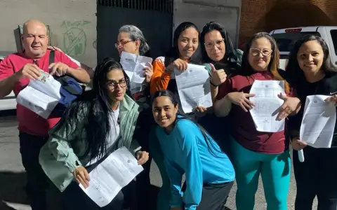 Una de las primeras imágenes de algunas de las mujeres que estaban arbitrariamente detenidas
