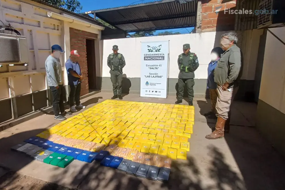 Los 302 kilos de cocaína secuestrados en el primer procedimiento