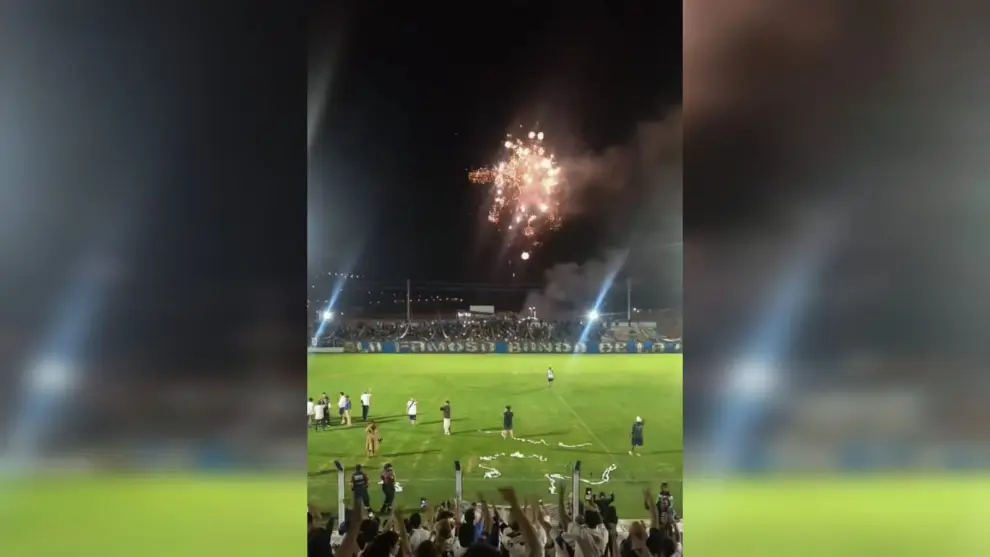 Los festejos de Juventud Antoniana con pirotecnia sonora