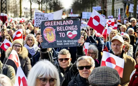 Protestas de groenlandeses en contra de Trump