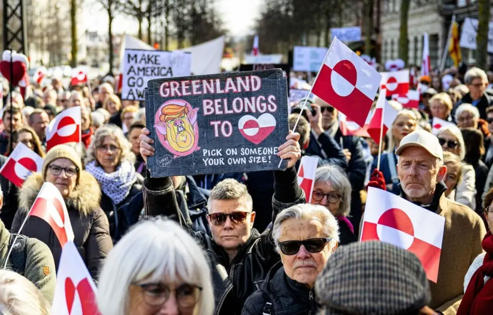 Protestas de groenlandeses en contra de Trump