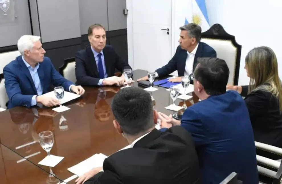 Reunión en Chaco con el ministro del interior, Diego Santilli