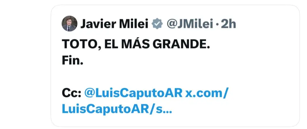 X de Milei