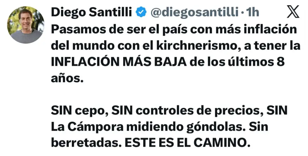 X de Diego Santilli, ministro del Interior