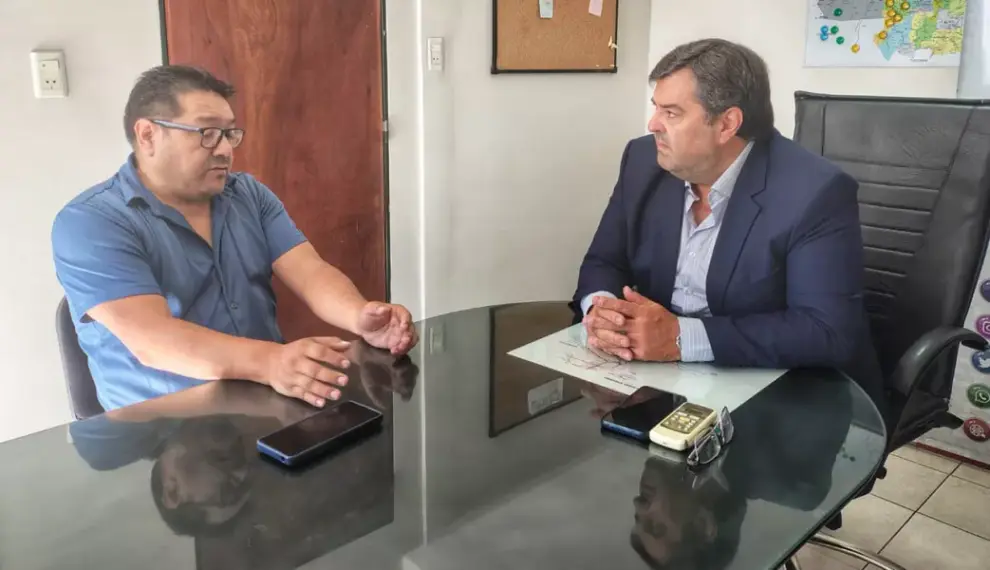 Pedro Cruz con Marcelo Ferraris