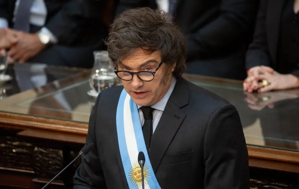 Javier Milei en el Congreso de la Nación