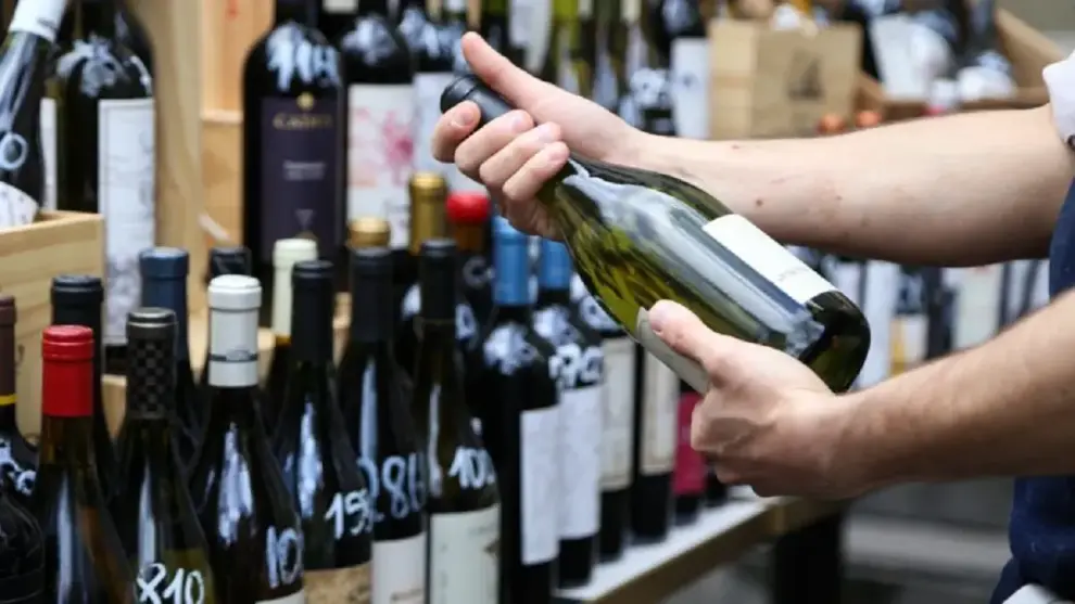 Mercado de vinos.