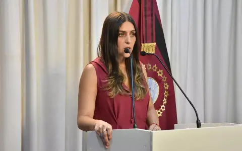 Paula Benavides, vocera del Gobierno.