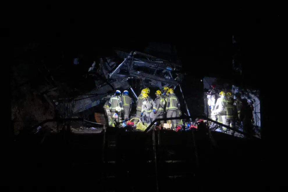 Trabajos de los equipos de rescate en el lugar del suceso, a 20 de enero de 2026 en Gelida, Barcelona, Catalunya (España)