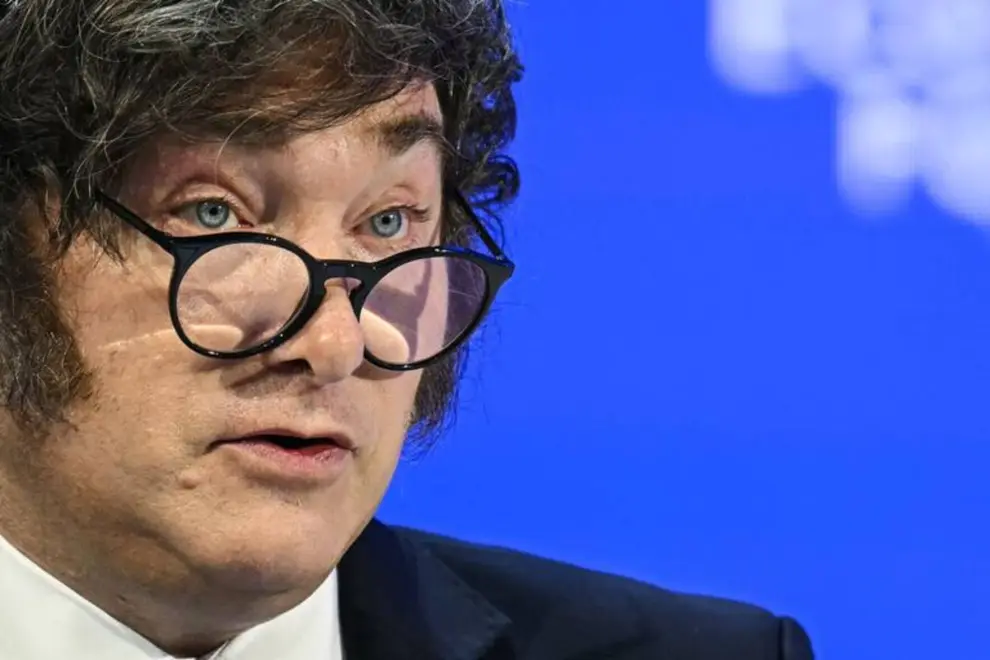 Javier Milei en Davos