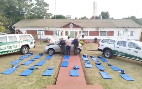 Gendarmería Nacional detuvo a un agricultor misionero con casi 200 kilos de marihuana