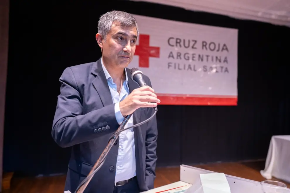 Ramiro Fernández, presidente de la filial Salta de la Cruz Roja