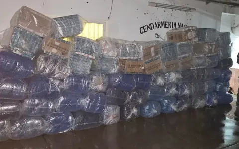 Los bultos que Gendarmería secuestró y tienen un valor de más de 67 millones de pesos.