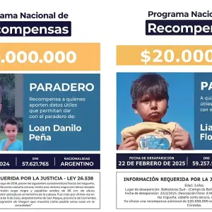 Desaparecidos: Aumentaron las recompensas por datos sobre Loan y Lian