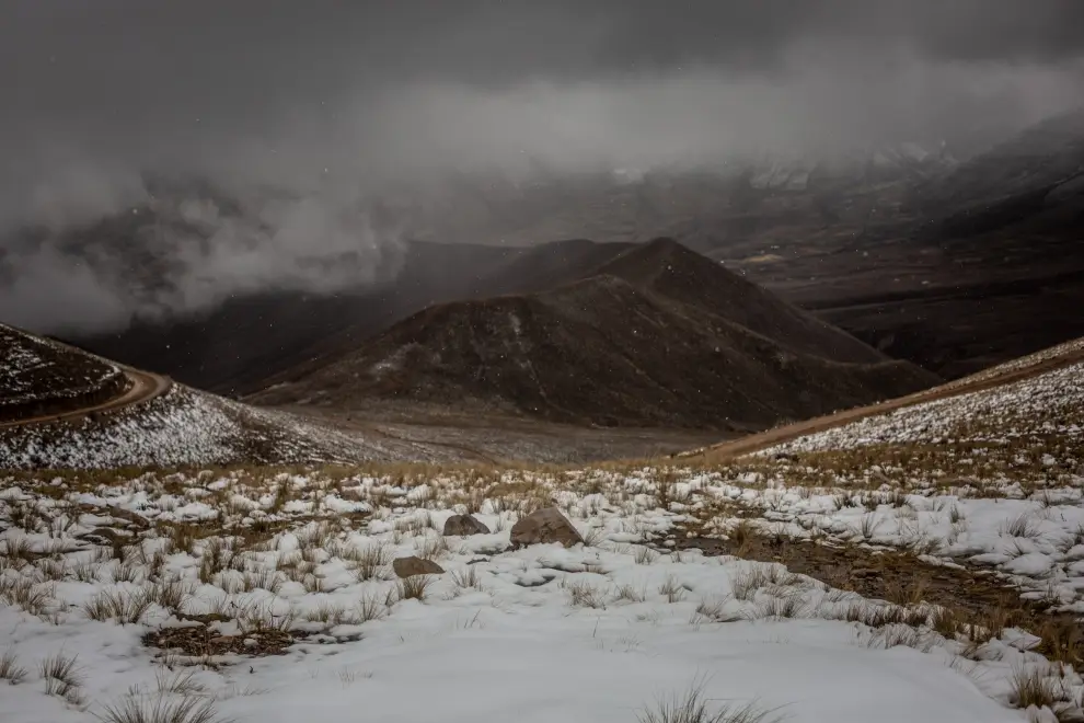 Zona nevada de Jujuy limite con Salta