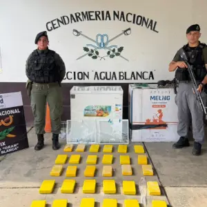 Insólito: intentaba cruzar la frontera con 31 kilos de cocaína con un freezer a cuestas
