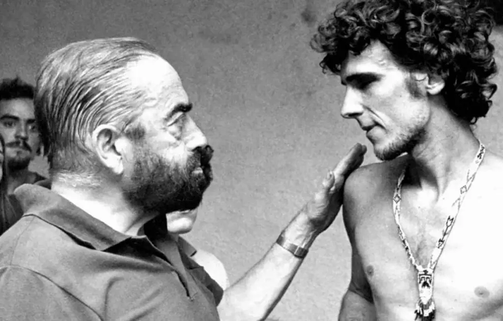 Cuchi Leguizamón con Luis Alberto Spinetta
