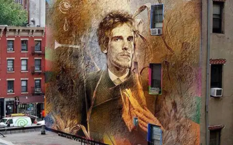 Día del músico, mural de Luis Alberto Spinetta