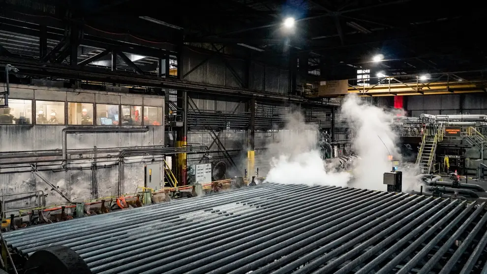 Tubos de conductos fabricados por el grupo Techint.