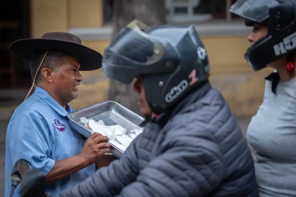 Luis Ance vendedor de empanadillas