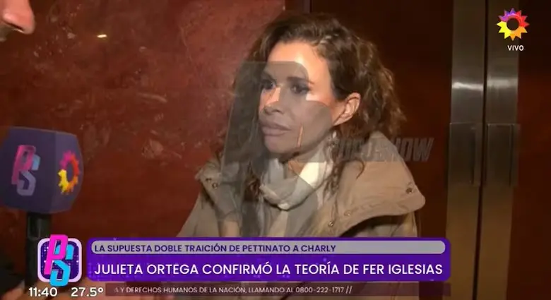 Julieta Ortega rompió el silencio sobre la Charly García, Mecha Iñigo y Roberto Pettinato