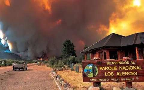 Incendios en la Patagonia