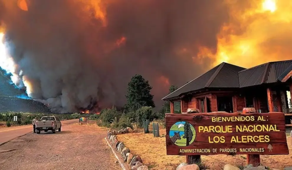 Incendios en la Patagonia