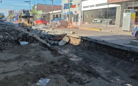 Corte en la avenida Jujuy.