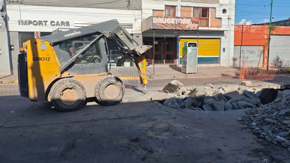 Corte en la avenida Jujuy.