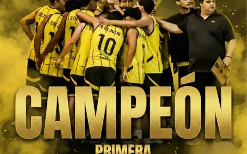 Club 9 de Julio campeón en Primera.