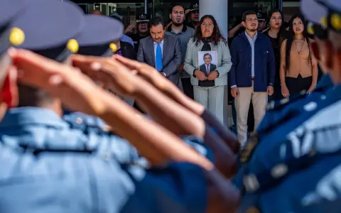 Homenaje a Vicente Cordeyro en la escuela de Cadetes de la policía 