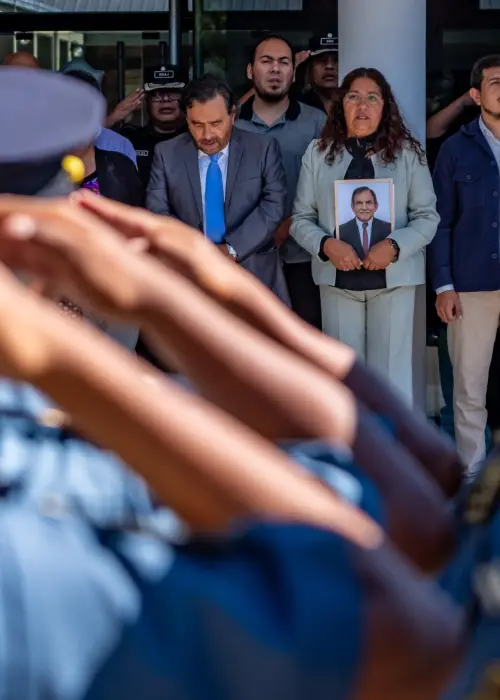 Homenaje a Vicente Cordeyro en la escuela de Cadetes de la policía 