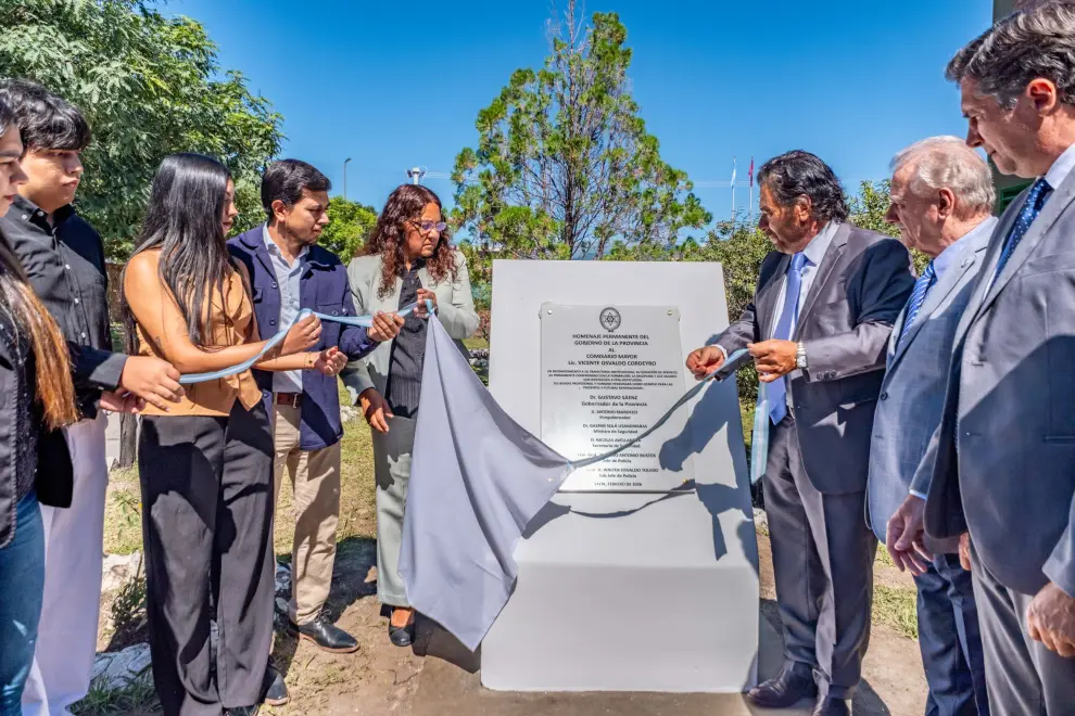 Homenaje a Vicente Cordeyro en la escuela de Cadetes de la policía