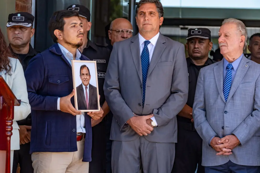 Homenaje a Vicente Cordeyro en la escuela de Cadetes de la policía