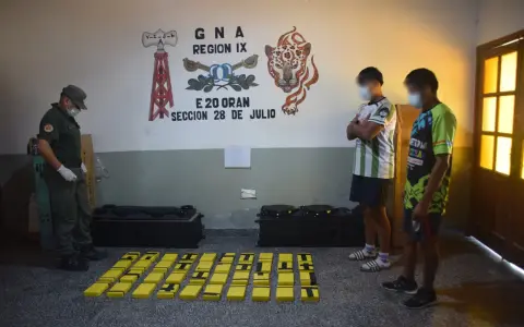 Detenidos con más de 41 kilos de cocaína en Orán