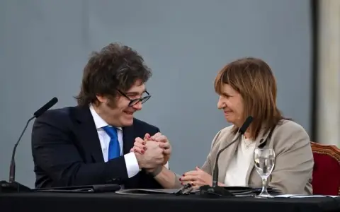 Patricia Bullrich y Javier Milei van por la reforma laboral en el Congreso.