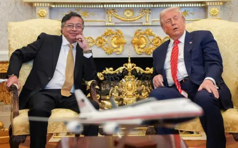 Donald Trump y Gustavo Petro