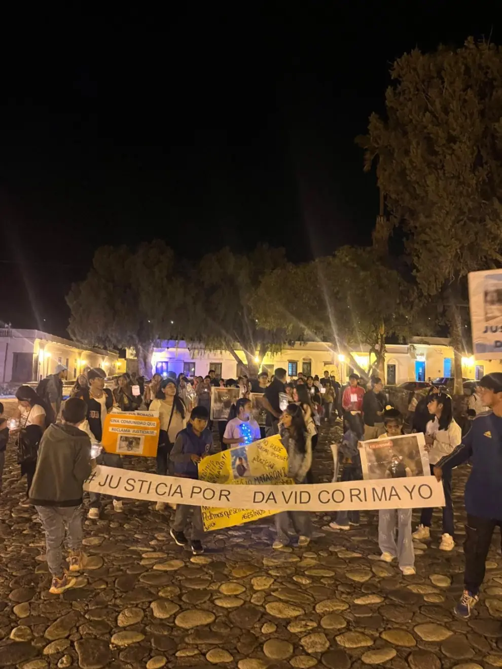 Cachi se movilizó por David Corimayo