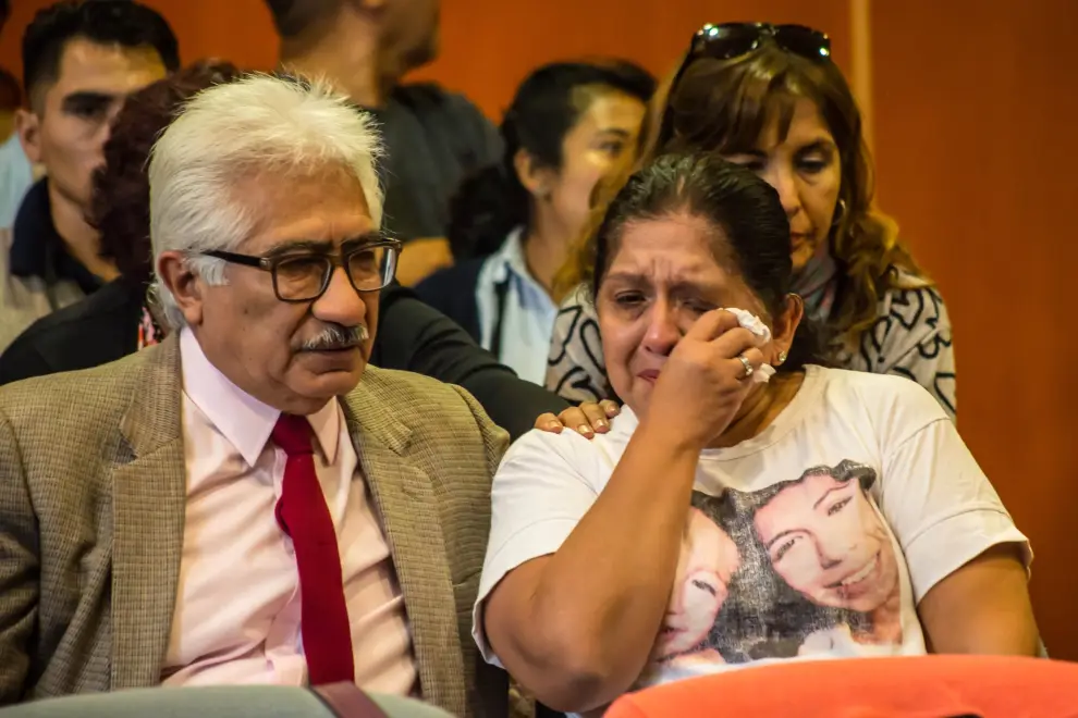 Los Padres de Alejandra Ximena Párraga durante el Juicio en 2018