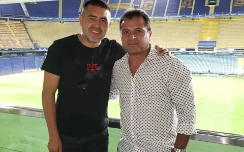 Marcelo Delgado y Juan Román Riquelme