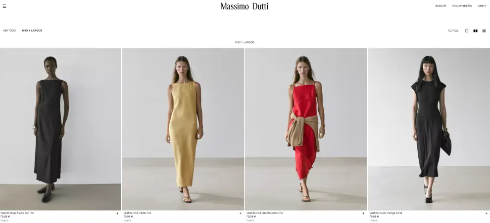 Pagina Massimo Dutti.
