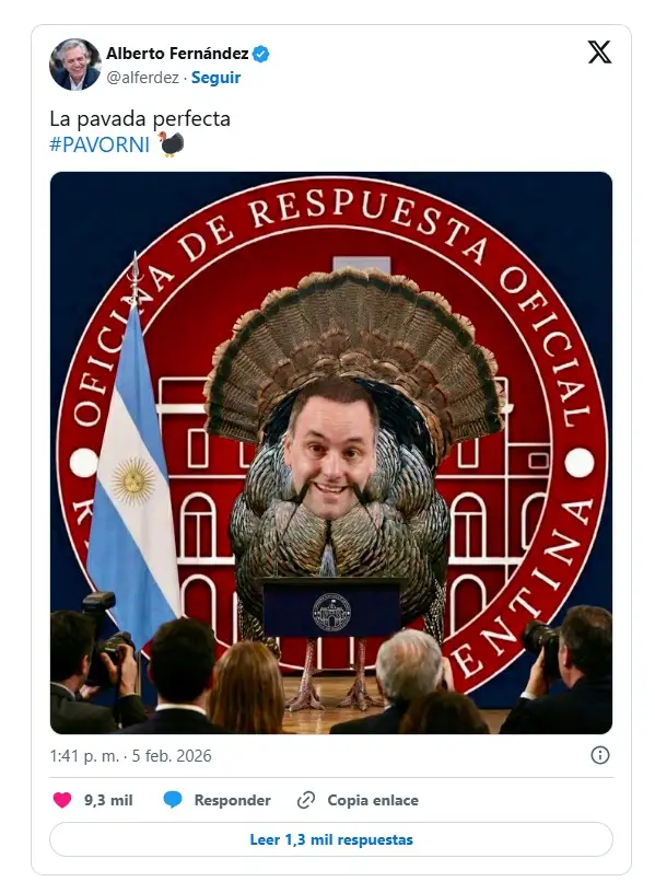 Alberto Fernández se burló de Manuel Adorni tras la creación del organismo