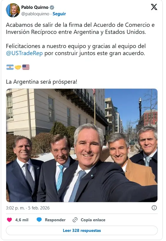 Se firmó el acuerdo comercial: la Argentina y Estados Unidos