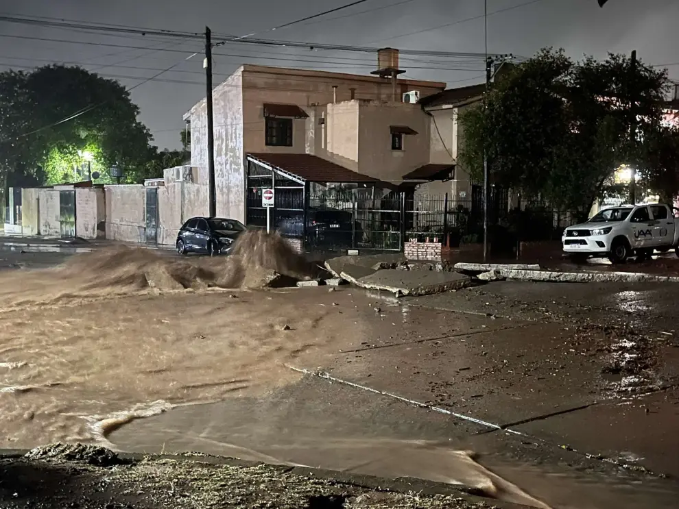 Reventó la calle en Metán