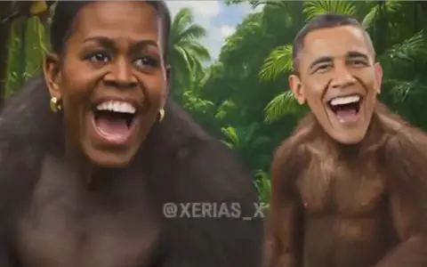 La imagen de los Obama que publicó Trump