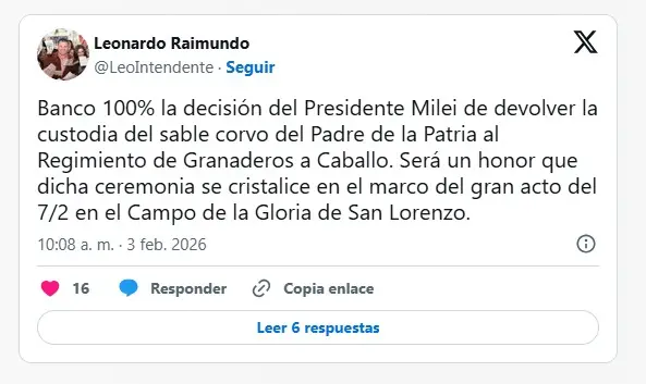 Leonardo Raimundo, el jefe comunal de la localidad santafesina de San Lorenzo