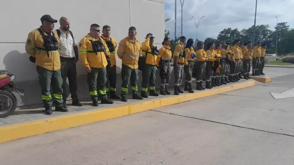 Brigadistas en Chubut
