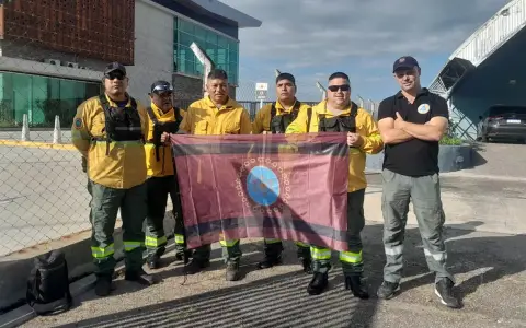 Brigadistas en Chubut