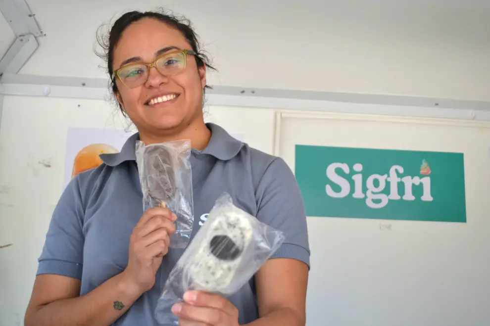 Melisa Luna, dueña de la marca de paletas Sigfri