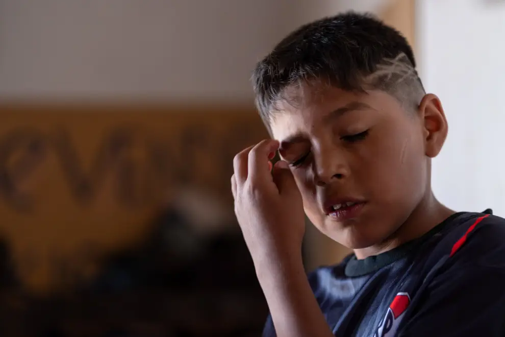 Maximiliano sobreviviente del derrumbe del puente de Santa Lucia y su mama Laura